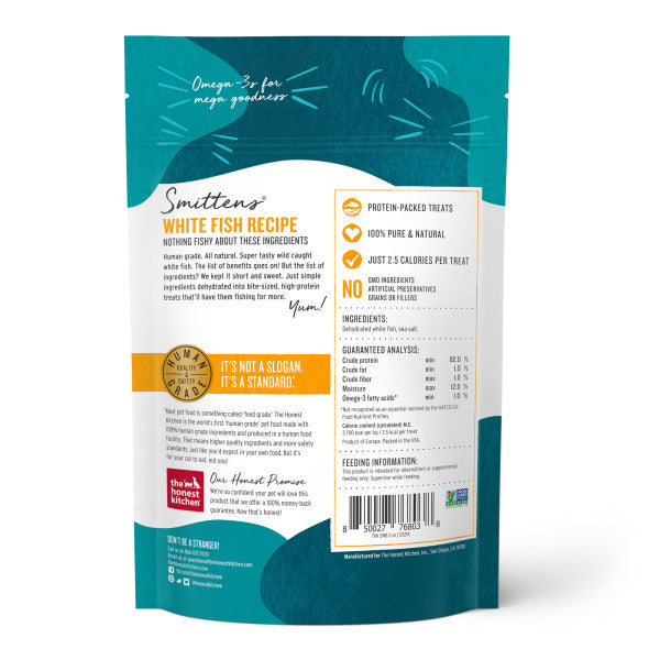The Honest Kitchen Smittens Whitefish Crunchy Cat Treats, 1.5oz