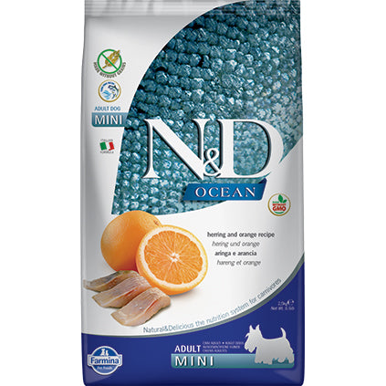 Farmina N&D Ocean Herring & Orange Recipe Adult Mini Dry Dog Food