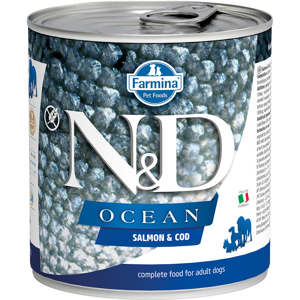 Farmina Natural & Delicious Ocean Salmon & Codfish Canned Dog Food