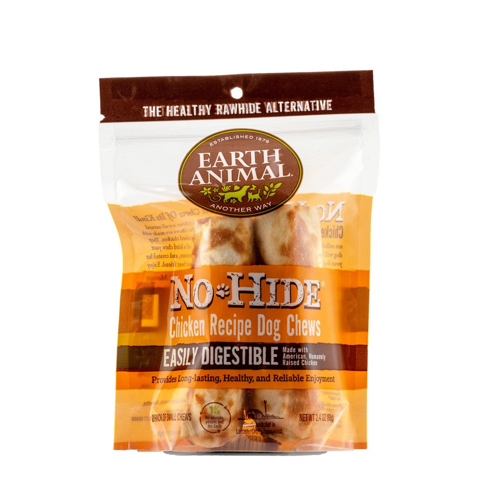 Earth Animal No Hide Chicken Flavored Rawhide Alternative Chew For Dogs