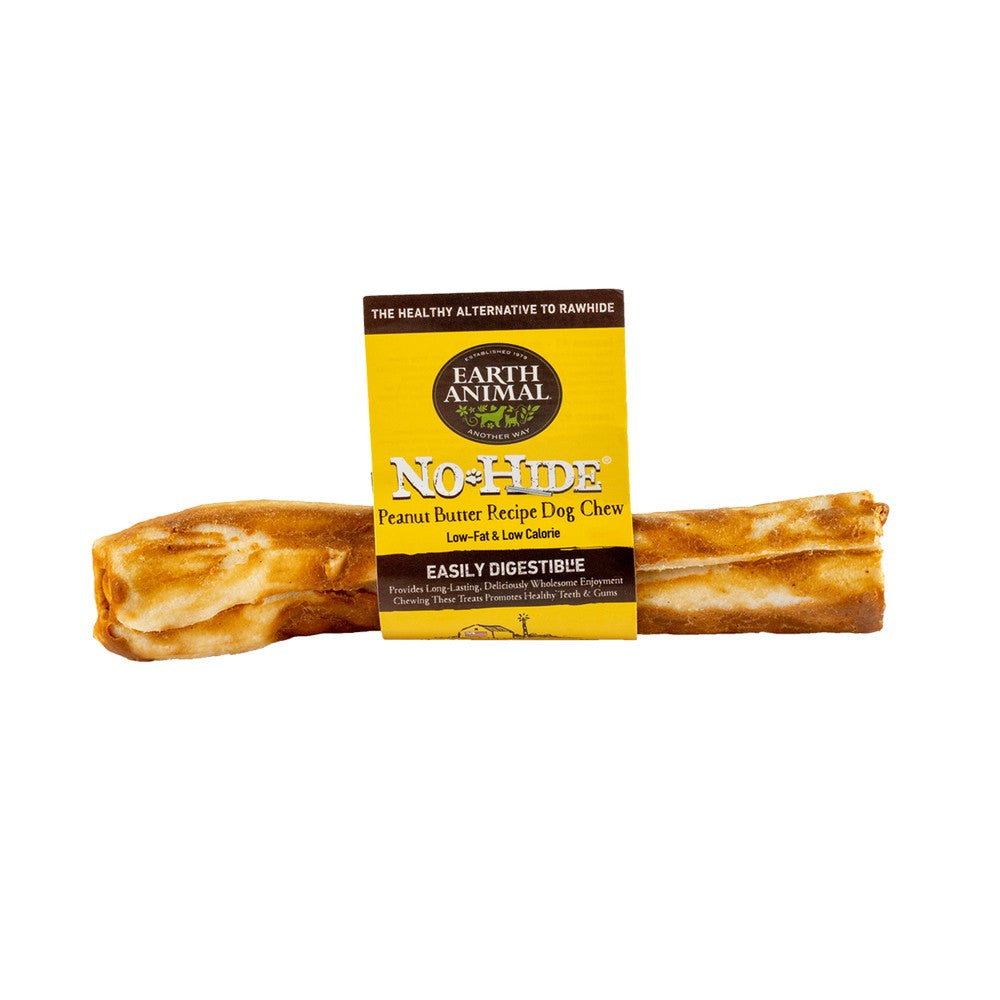 Earth Animal No Hide Peanut Butter Flavored Rawhide Alternative Chew For Dogs