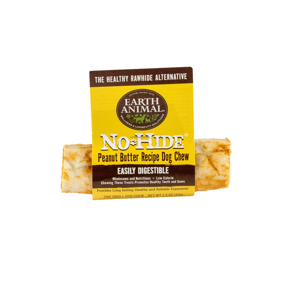 Earth Animal No Hide Peanut Butter Flavored Rawhide Alternative Chew For Dogs
