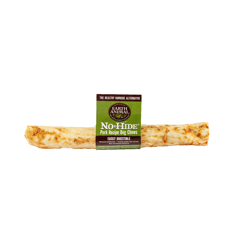 Earth Animal No Hide Pork Flavored Rawhide Alternative Chew For Dogs