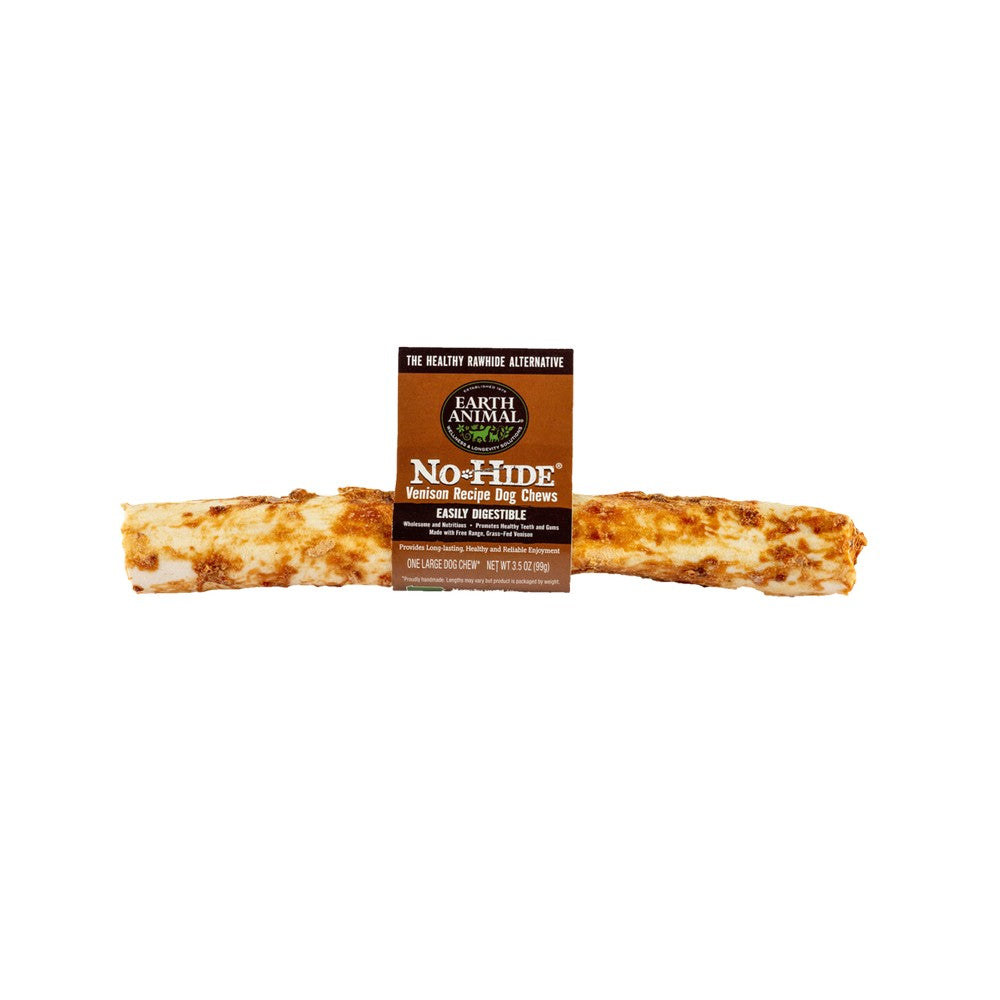 Earth Animal No Hide Venison Flavored Rawhide Alternative Chew For Dogs