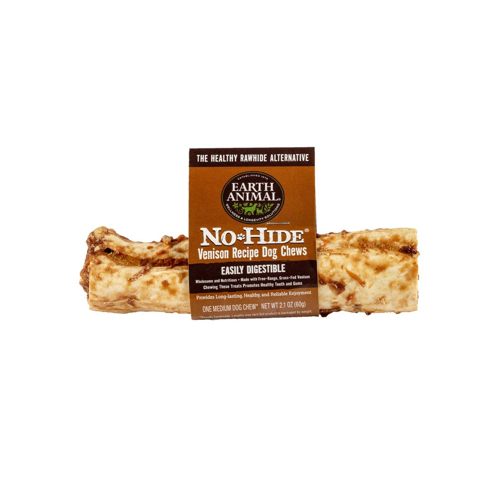Earth Animal No Hide Venison Flavored Rawhide Alternative Chew For Dogs