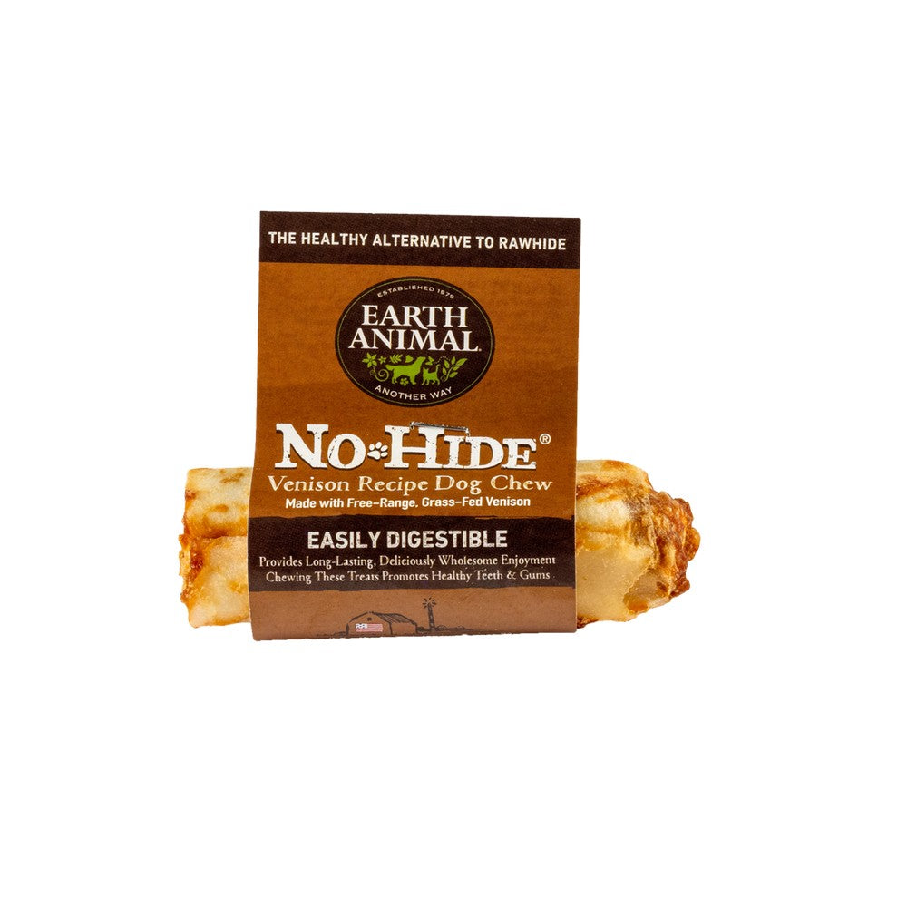 Earth Animal No Hide Venison Flavored Rawhide Alternative Chew For Dogs