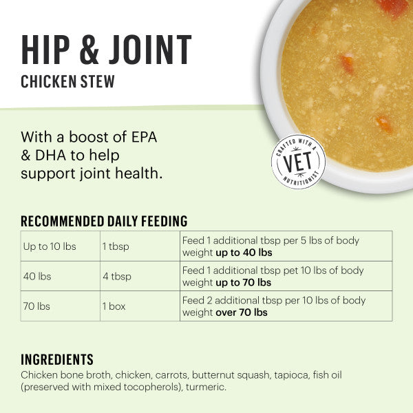 The Honest Kitchen Functional Pour Overs Joint & Mobility Support Chicken Stew Food Topper For Dogs, 12/5.5oz