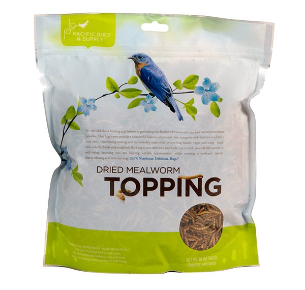 Pacific Bird Dried Mealworm Topping For Wild Birds