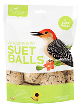 Pacific Bird Woodpecker Suet Balls For Wild Birds, 6pk
