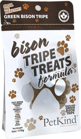 PetKind Grain-Free Green Bison Tripe Formula Dog & Cat Treats