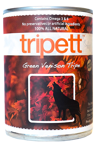 Petkind Tripett Green Venison Tripe Canned Dog Food, 12/13oz