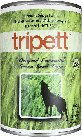 PetKind Tripett Original Formula Green Beef Tripe Canned Dog Food, 12/13oz