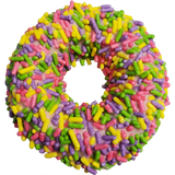K9 Granola Factory Donut Shop Gourmet Donut For Dogs, Pink with Jimmies