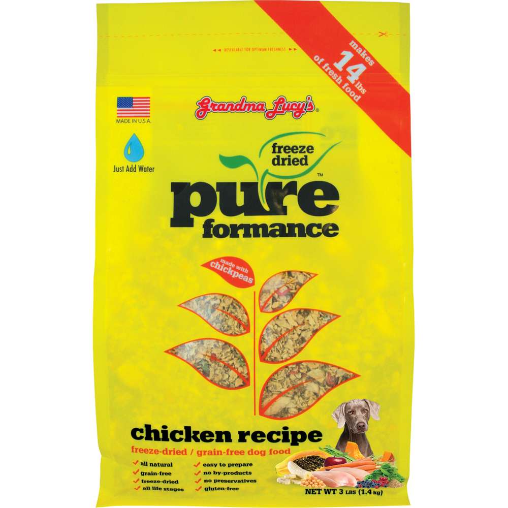 Grandma Lucy's Grain Free Pureformance Chicken & Chickpea Freeze Dried Dog Food