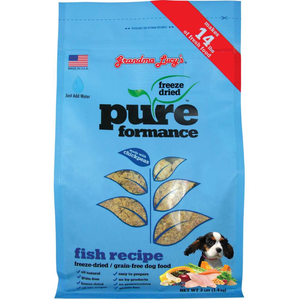 Grandma Lucy's Grain Free Pureformance Fish & Chickpea Freeze Dried Dog Food