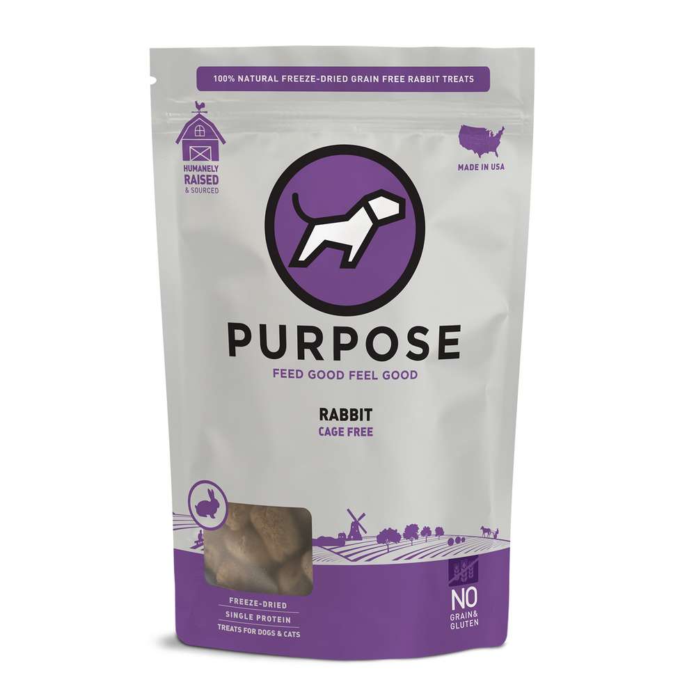 Purpose Freeze-Dried Rabbit Bites Dog Treats, 2.5oz