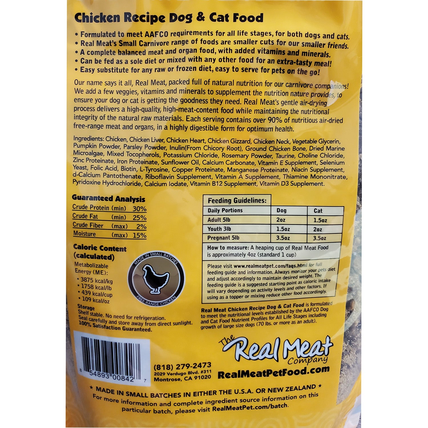 Cat meat nutrition facts best sale