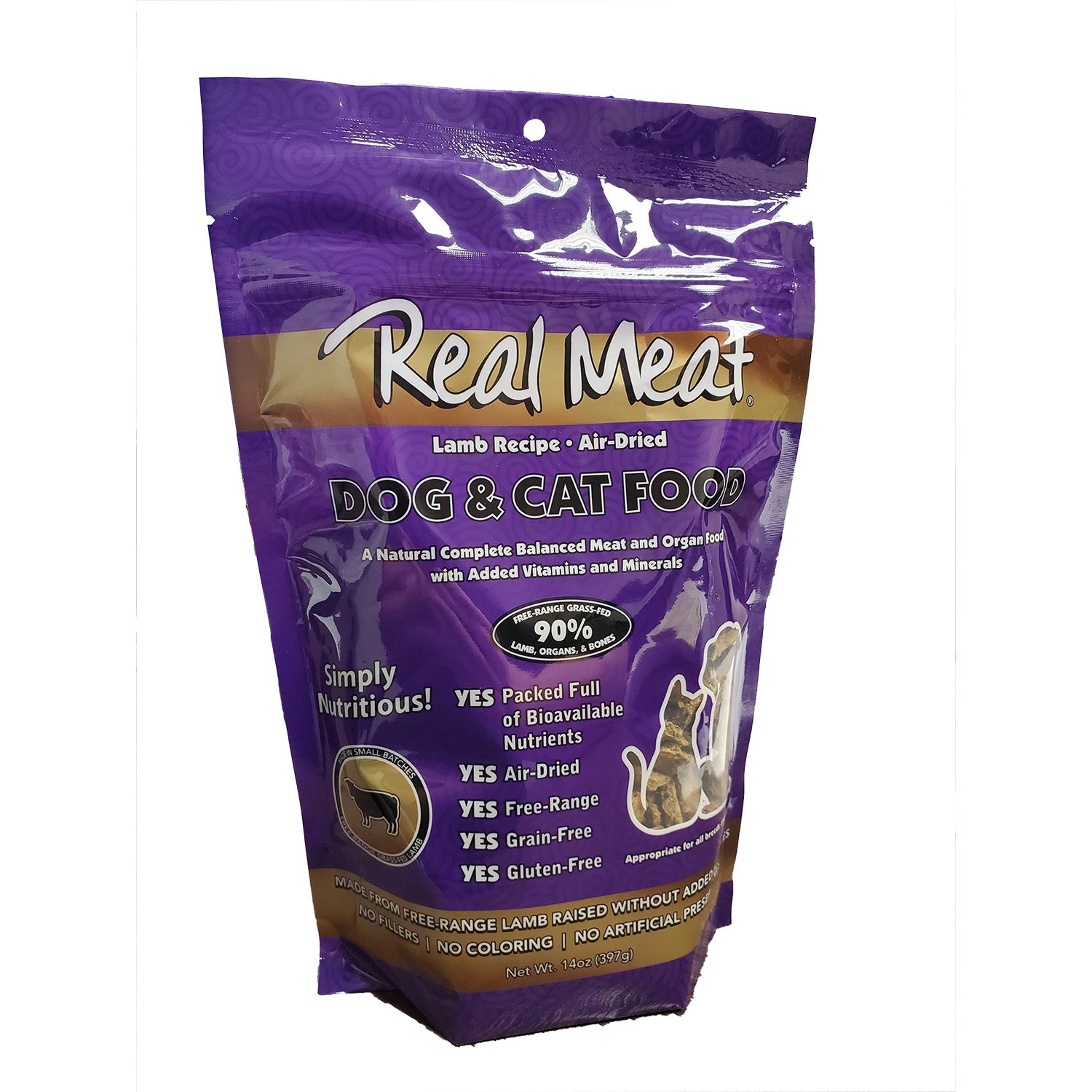 Real Meat Air-Dried Cat Food, Lamb