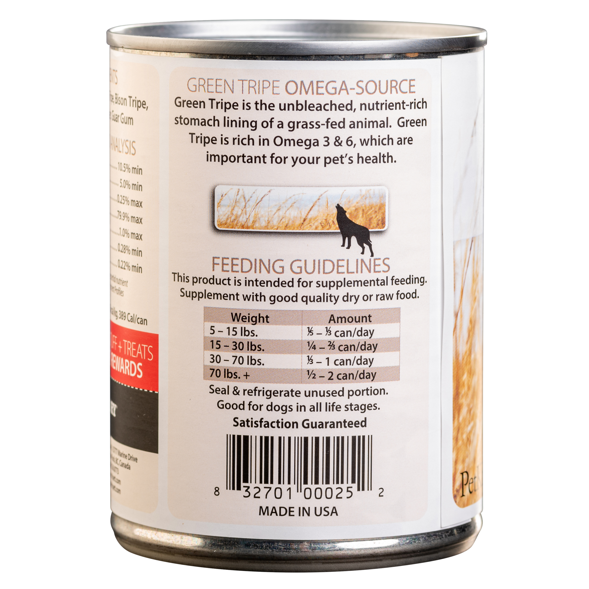 Petkind Tripett Red Meat Tripe Canned Dog Food, 12/13oz