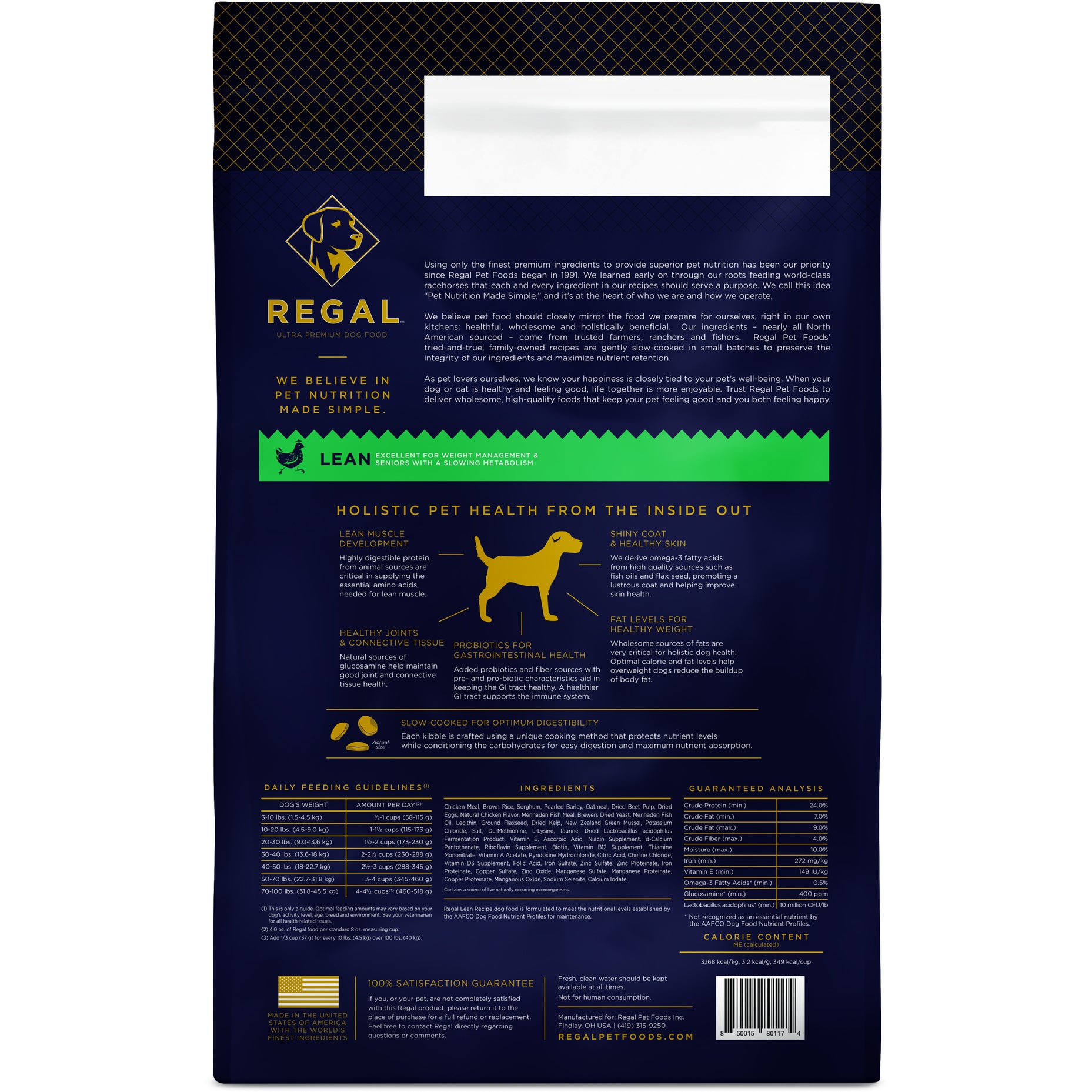 Regal Lean Recipe Dry Dog Food