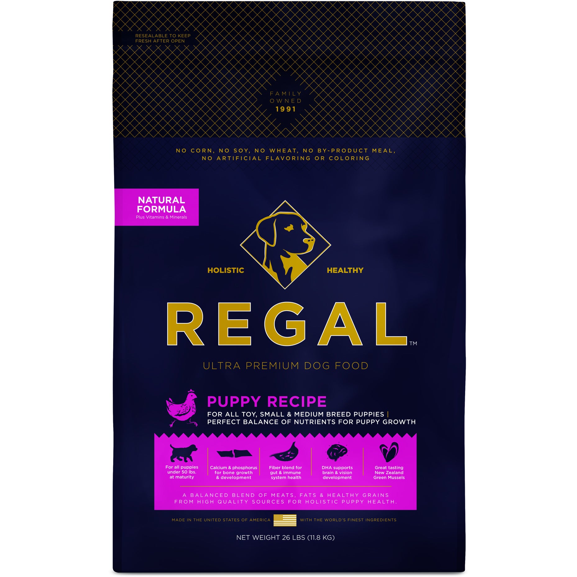 Regal Puppy Recipe Dry Dog Food 13lb bag
