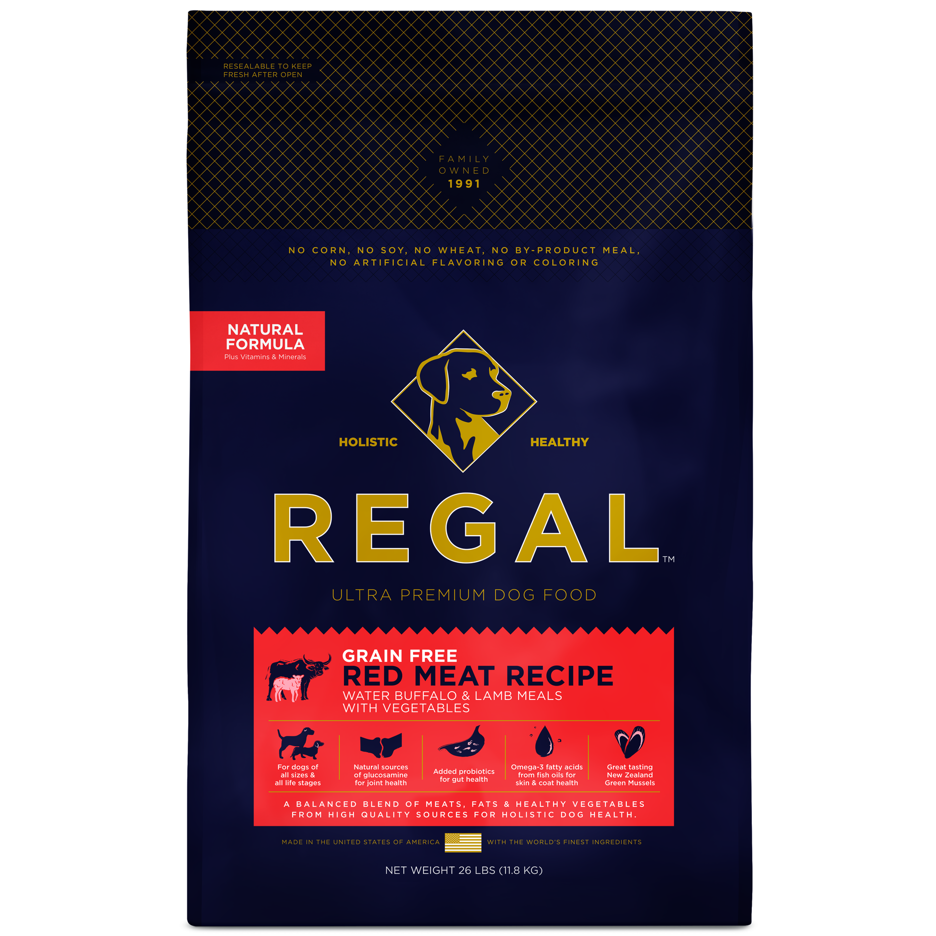 Regal Grain-Free Red Meat Recipe Dry Dog Food