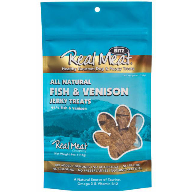 Real Meat Fish & Venison Jerky Dog Treats