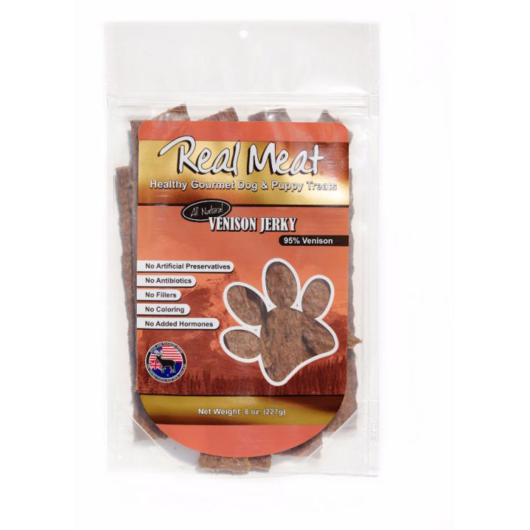 Real Meat Venison Long Jerky Stix Dog Treats, 8oz