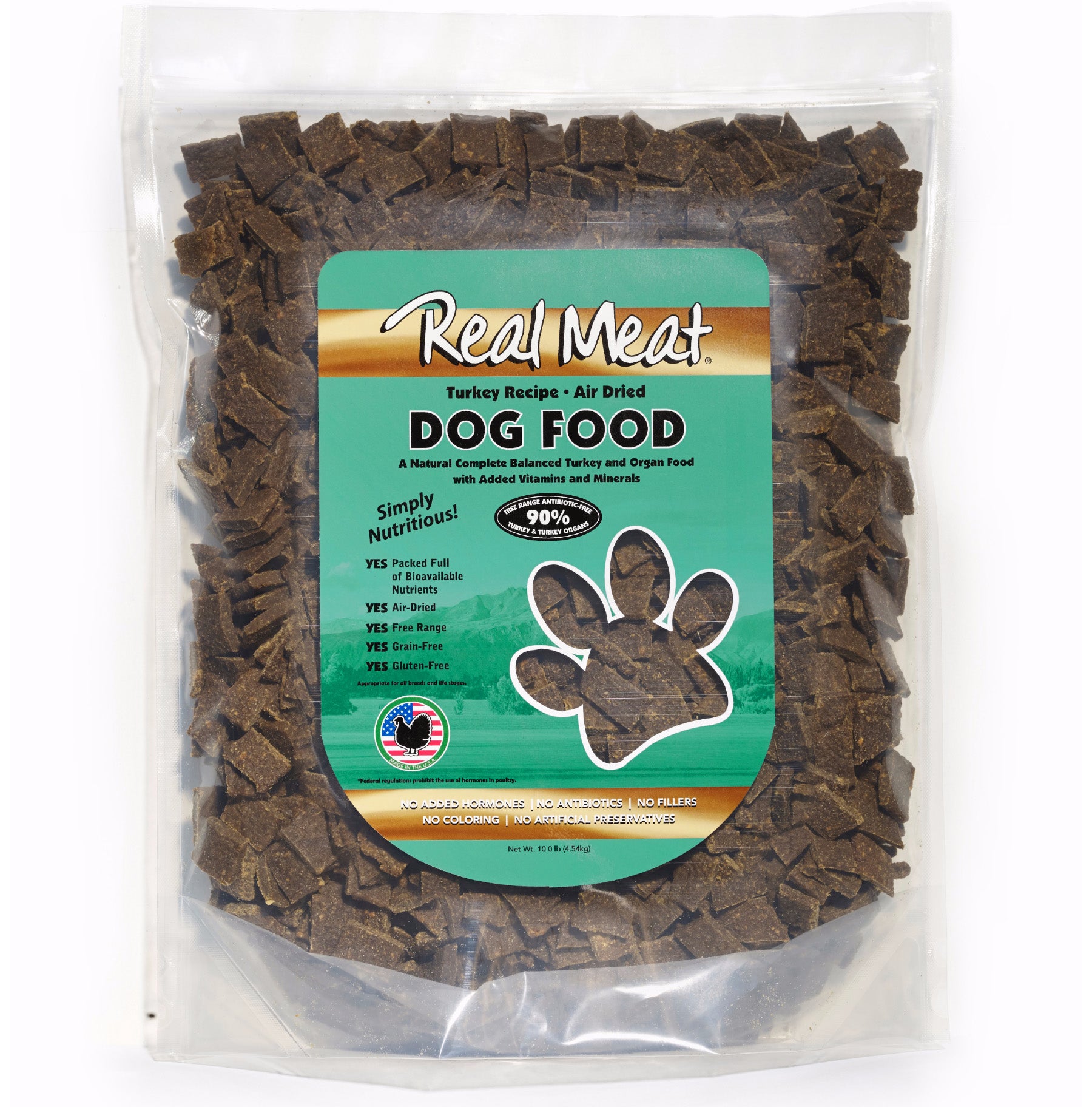 Real Meat Air-Dried Dog Food, Turkey