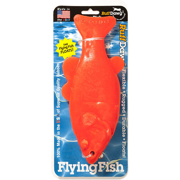 RuffDawg USA Rubber Flying Fish Dog Toy