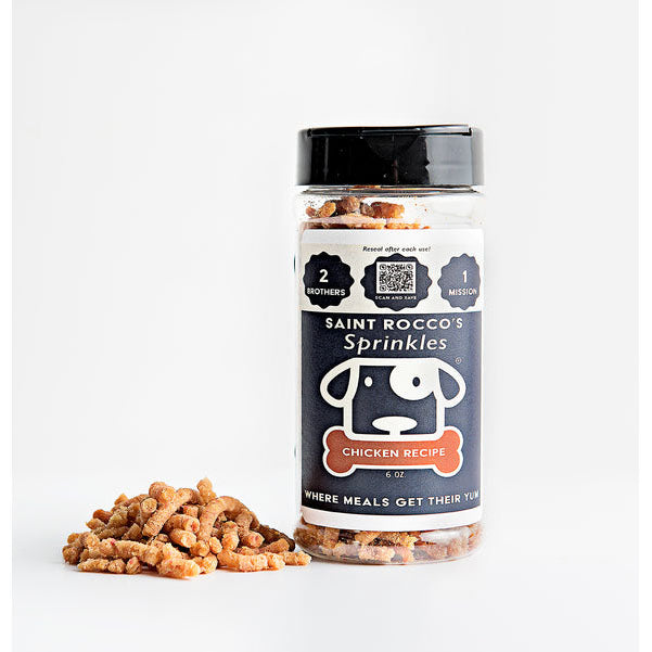 Saint Rocco's USA Sprinkles Chicken Recipe Food Topper For Dogs, 6oz