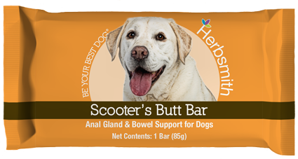 Herbsmith Scooter's Butt Bar Anal Gland & Bowel Support For Dogs, 8 Mini Bars