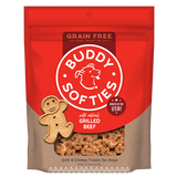 Cloud Star Grain-Free Soft & Chewy Buddy Biscuits Slow Roasted Beef Flavor Dog Treats, 5oz