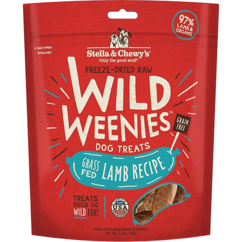 Stella & Chewy's Wild Weenies Lamb Recipe Freeze Dried Dog Treats