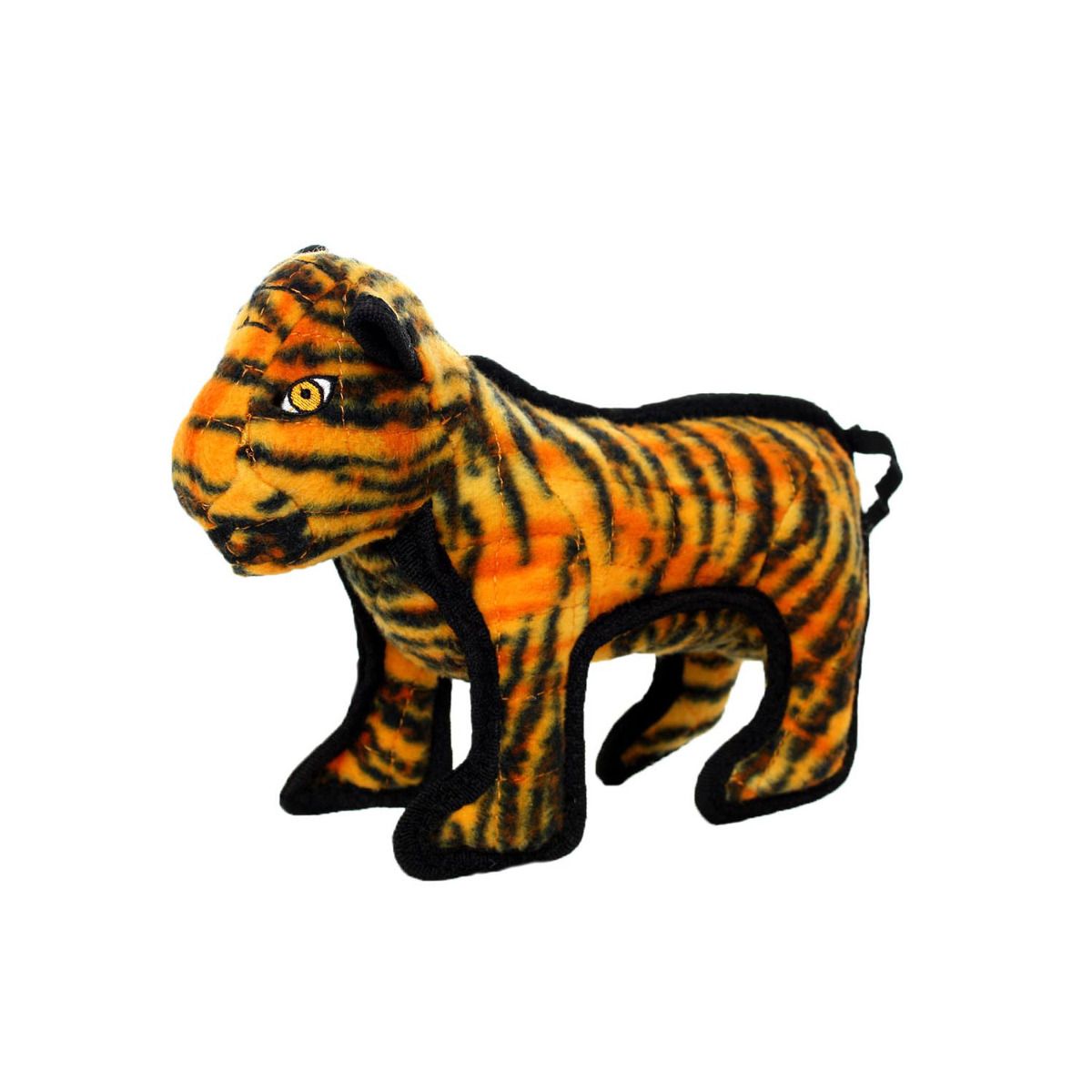 Tuffy Tatters the Tiger Zoo Series Plush Dog Toy, Junior