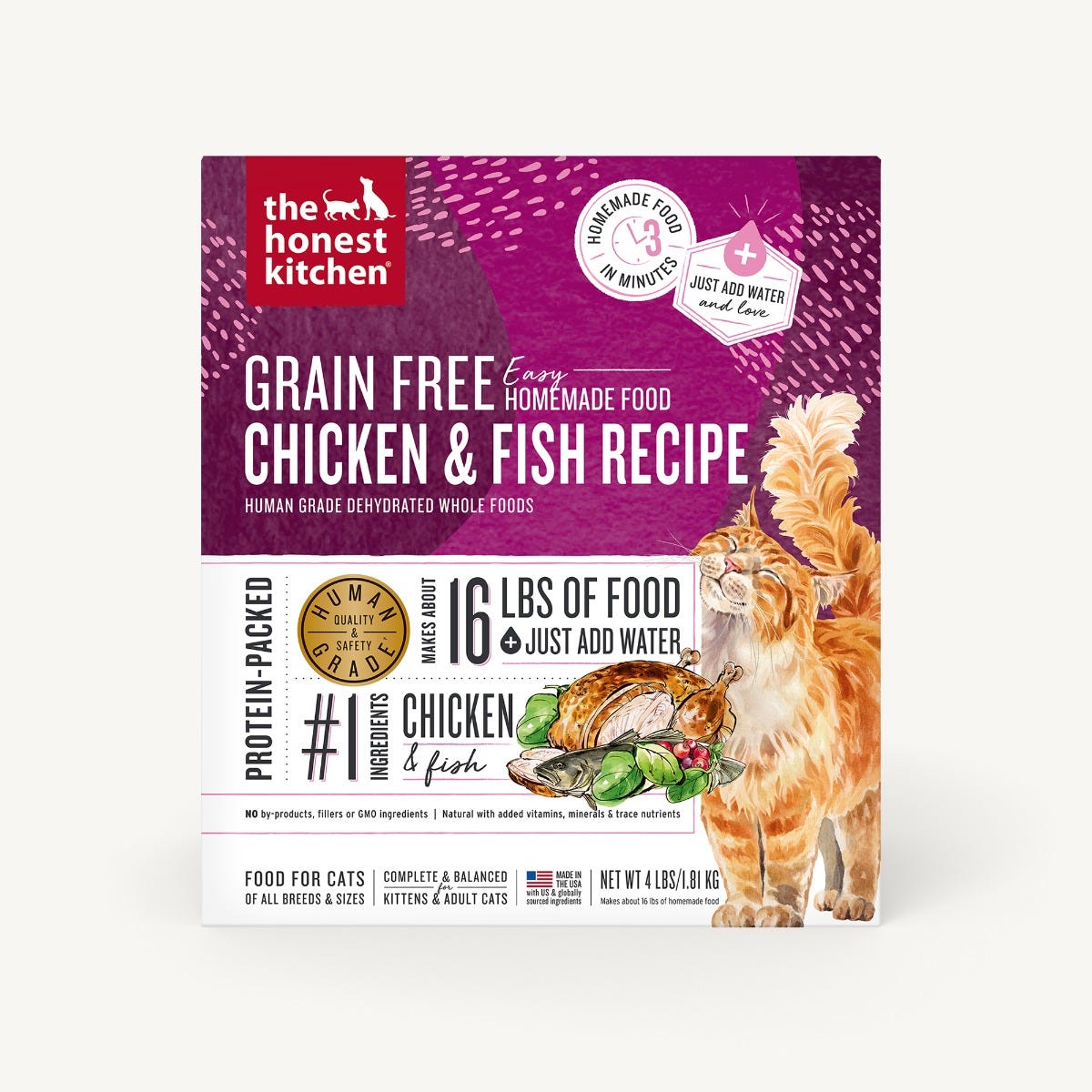 The Honest Kitchen Grain Free Chicken & Fish Dehydrated Cat Food