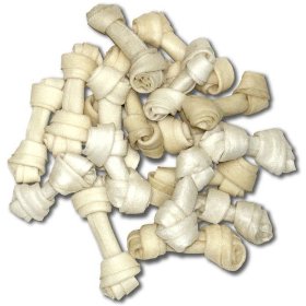 Premium 2-3'' Tiny Rawhide Bones Dog Chew, 100 Count