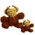 Tuffy Mighty Microfiber Ball Durable Squeaky Plush Dog Toy, Monkey