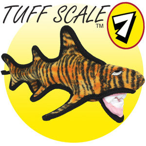 Tuffy Tiger Shark Plush Dog Toy