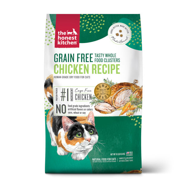 The Honest Kitchen Whole Food Clusters Grain Free Chicken Dry Cat Food